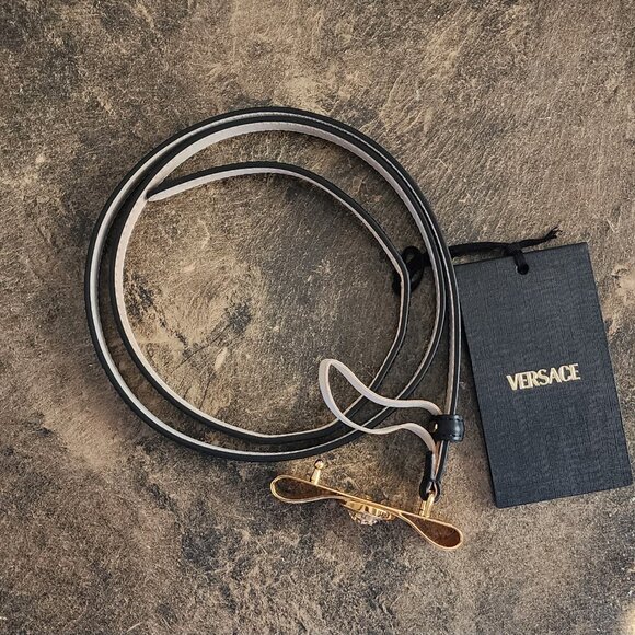 Versace Black Leather Belt – Authentic - Picture 5 of 5